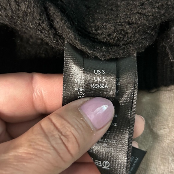 Anthropology Fenna textured knit black V neck racerback crop top size S - Picture 9 of 11